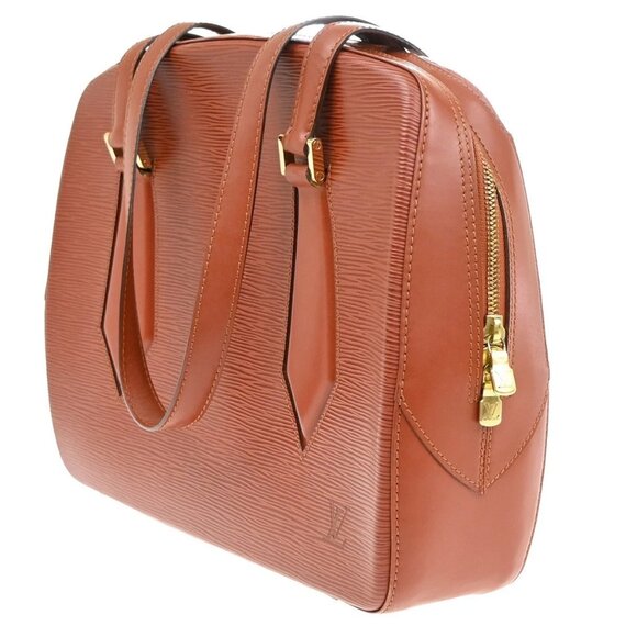 LOUIS VUITTON LV Logo Voltaire Hand Bag Epi Leather Brown Spain M52433 87EF521 - Picture 16 of 16